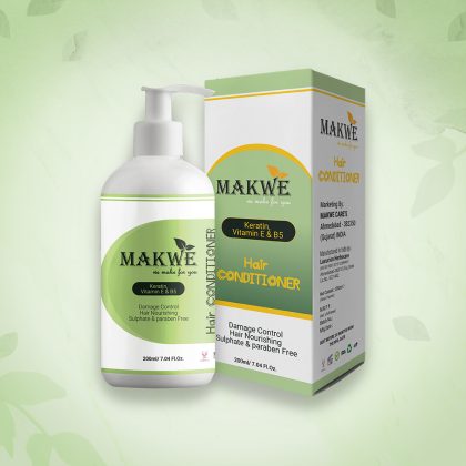 MAKWE Premium keratin with vitamin E & B5 Hair Conditioner Sulphate & Parabens free(200ml)