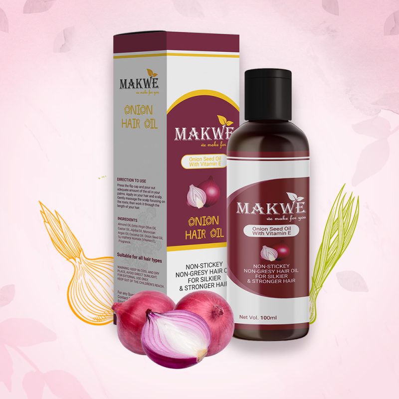 MAKWE Skin Science Onion Hair Oil for Hair and Fall Control - With Black Seed Oil Extracts - 100 ml - Image 5