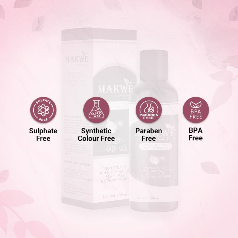 MAKWE Skin Science Onion Hair Oil for Hair and Fall Control - With Black Seed Oil Extracts - 100 ml - Image 6